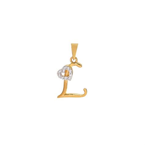 Buy quality ' L ' Alphabet 18k Gold Pendant in Rajkot