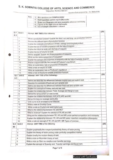 QB sem 2 - Ba Microeconomics - Microeconomics –II - Studocu