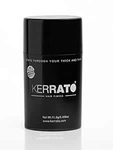 Buy Kerrato Hair Fibres For Thinning Hair (Jet Black) Natural, 11.5g ...