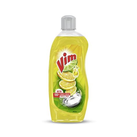 Vim Dishwash Liquid Gel Lemon, With Lemon Fragrance, Leaves No Residue ...