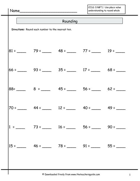 Image result for Rounding Nearest 10 Worksheet