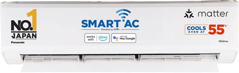 Panasonic 2.0 Ton 3 Star Premium Wi-Fi Inverter Smart Split AC (Matter ...