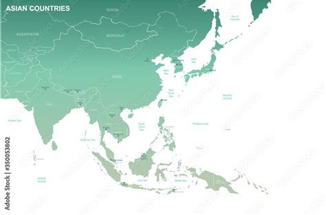 Image result for Asia Countries Map