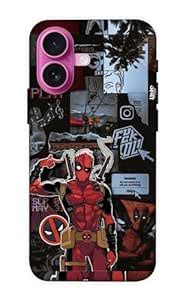 NDCOM for iPhone 16 Back Cover Superhero Collage Printed Hard Case ...
