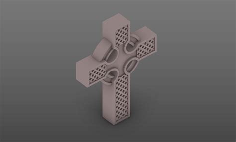 Trench crusade stone cross・Free STL File for 3D printing・Cults