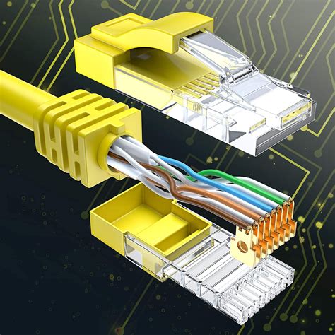 FEDUS Cat6 Ethernet Cable, 30 Meter High Speed 550MHZ/10 Gigabit Speed ...