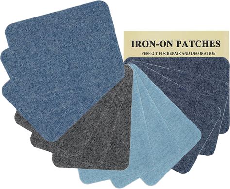 Amazon.com: J.CARP Denim Iron-on Jean Patches Repair Patches for Jeans ...
