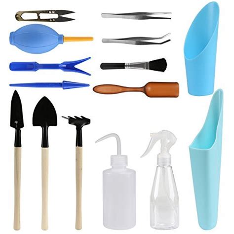 15 Piece Succulent Garden Hand Tools Miniature Fairy Garden Planting ...