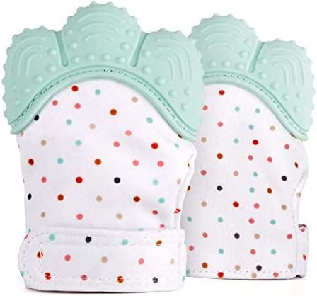 Buy Teri Beri Teething Mitten, Soft Food-Grade Silicone Teether Mitten ...