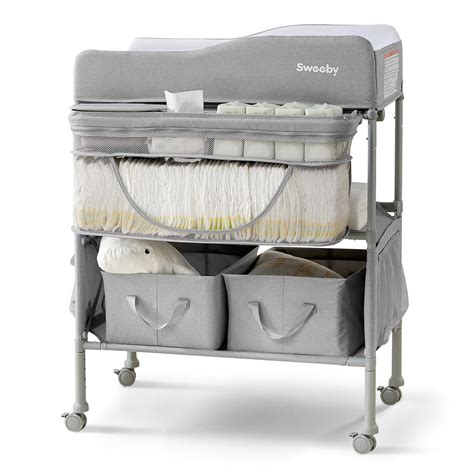 Snapklik.com : Sweeby Portable Baby Changing Table, 4 Position Height ...