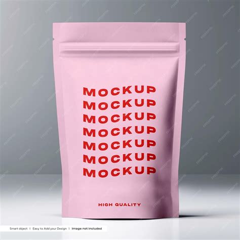Premium PSD | Free Stand Up Pouch Mockup