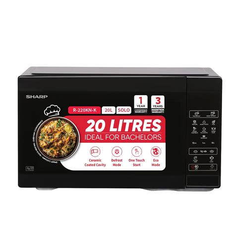 Sharp R-220KN-K 20L Microwave Oven — Easy Cook & Auto Menus – Bharat ...