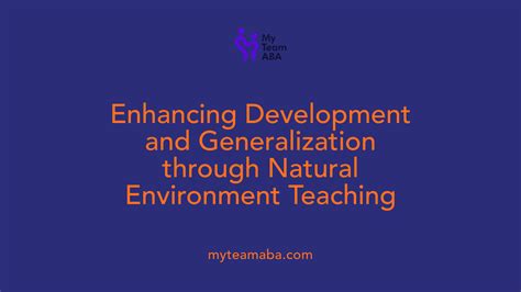 The Role of Natural Environment Teaching in ABA Therapy