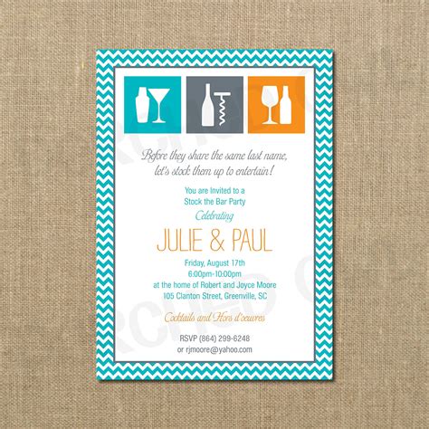 Coed Wedding Shower Invitations