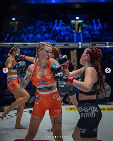 Big-boobed OnlyFans stars flash breasts in tag-team cage fight sending fans wild - Daily Star