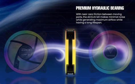 GAMDIAS Aeolus M2 1201 120mm RGB Case Fan for Desktop PC with ...