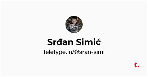 Srđan Simić — Teletype