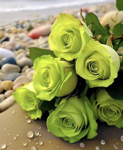 Good Morning Green Rose Bouquet