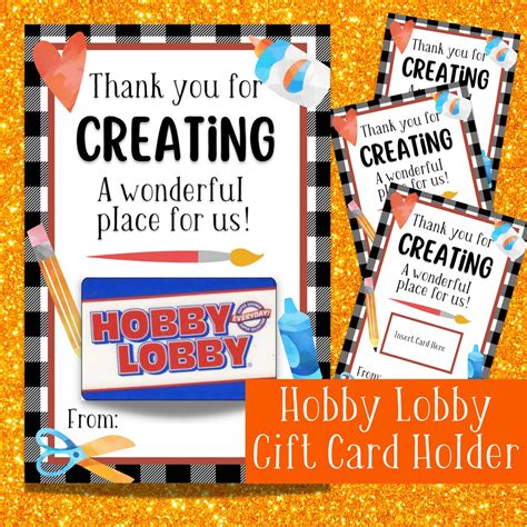 Hobby Lobby Gift Card Holder Teacher Gift Idea Home Decorating Gift ...
