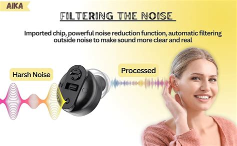 Aika AG-7901 Digital Wireless Rechargeable Mini CIC Ear Hearing Aid ...