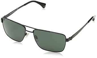 Buy Emporio Armani EA2019 Green & Black Matte Sunglasses (EA 2019 3001 ...