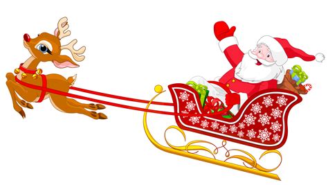 Santa And His Sleigh Clipart at GetDrawings | Free download