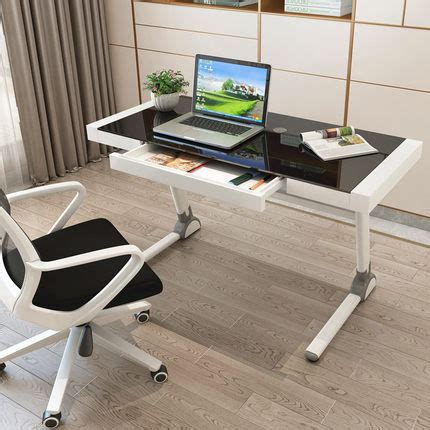 Free delivery! Beautiful Tempered Glass Office Table with drawers ...