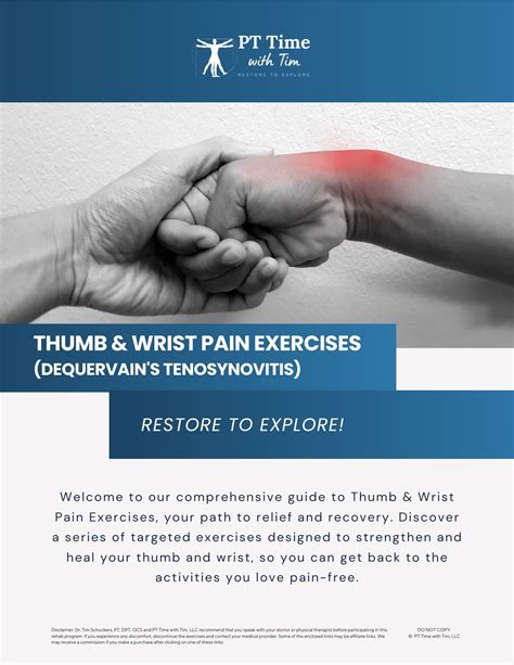 Thumb & Wrist Pain (DeQuervain's Tenosynovitis) At-Home Exercises Work ...