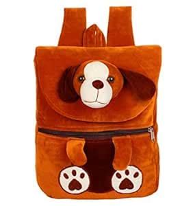 Buy Minitrees Kids Brown Dog School Bag at Amazon.in