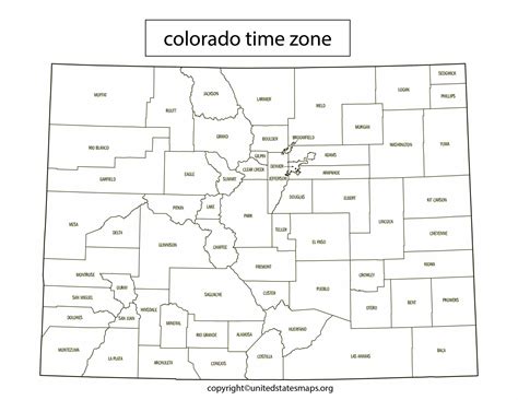 Colorado Time Zone Map | Mountain Time Zone Map Colorado