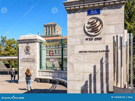 Entrance of the World Trade Organization WTO Headquarters in Geneva, Switzerland Editorial ...
