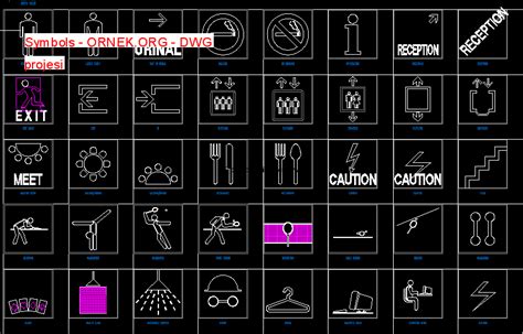 Symbols dwg projesi - Autocad Projeler