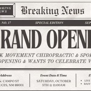 Grand Opening: Peak Movement Chiropractic & Sports Rehab!, 420 N Campo ...