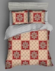 Rubix Home Mesmerize Microfiber Cotton Feel Flat Double Bedsheets with ...