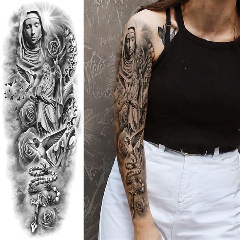 Religion Tattoos Sleeves: Meaningful Spiritual Sleeve Tattoos for Faith ...