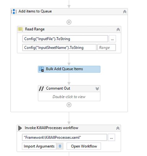 Image result for UiPath Get Transaction Item From Queue Reframework