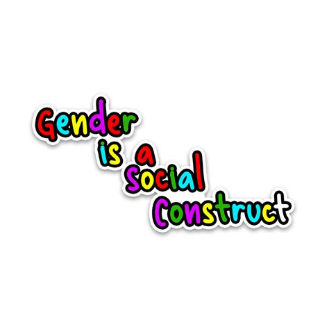 Gender is Social Construct Bumper Sticker