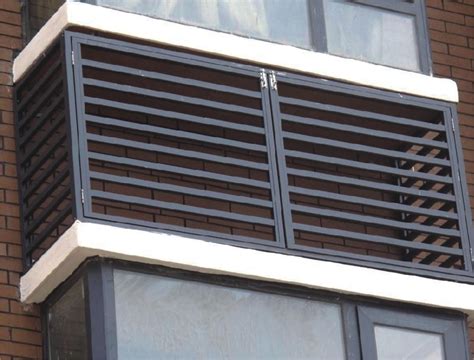 立式空调罩图片价格_铝百叶窗-广州凯麦金属建材有限公司
