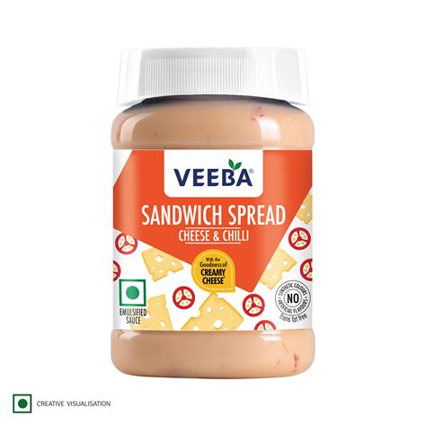Cheese & Chilli Sandwich Spread - 250 G | Shop Now at www.veeba.in – Veeba