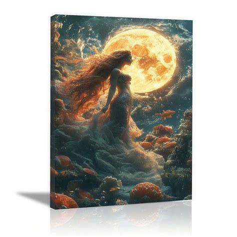 Blumen Wanddruck, Retro Rustikale Blumen, Das Meervolk schwimmt ...