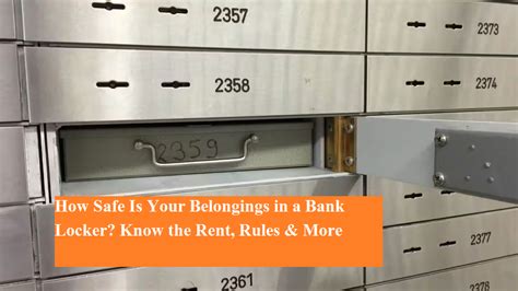 How Safe Is Your Belongings in a Bank Locker? Know the Rent, Rules & More