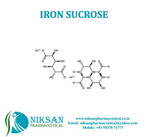 Iron Sucrose Manufacturers and Suppliers from Ankleshwar