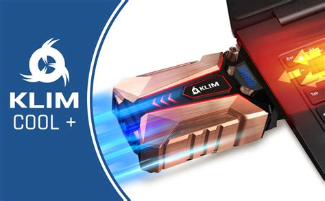 KLIM Cool+ Metal Laptop Cooler with Vacuum Fan - Gaming Laptop Fan with ...