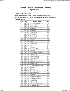 Ut2 - DFFFFFFFFFFFFFF - Velammal College of Engineering & Technology ...