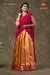 Girls yellow and purple half saree | Langa Davani