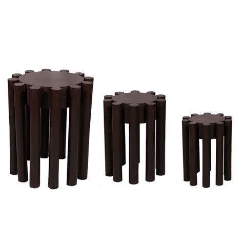Nesting Table, Nesting Table in Brown Color, Nesting Table in Wood, Ne ...