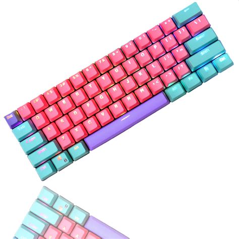 Buy CJXSP PBT 61 Keycaps 60 Percent, Gaming Keycaps OEM Profile Backlit ...