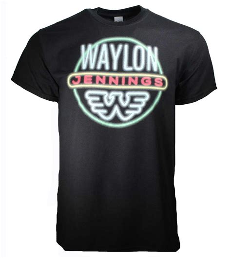 Waylon Jennings T Shirt | Waylon Jennings Neon T-Shirt
