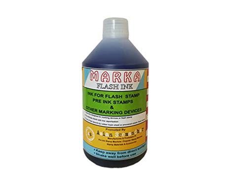 Flash Stamp Ink - Marka - Blue - 250 ML : Amazon.in: Office Products