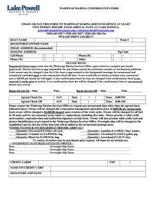 Fillable Online 2006 CONFIRMATION FORM Fax Email Print - pdfFiller